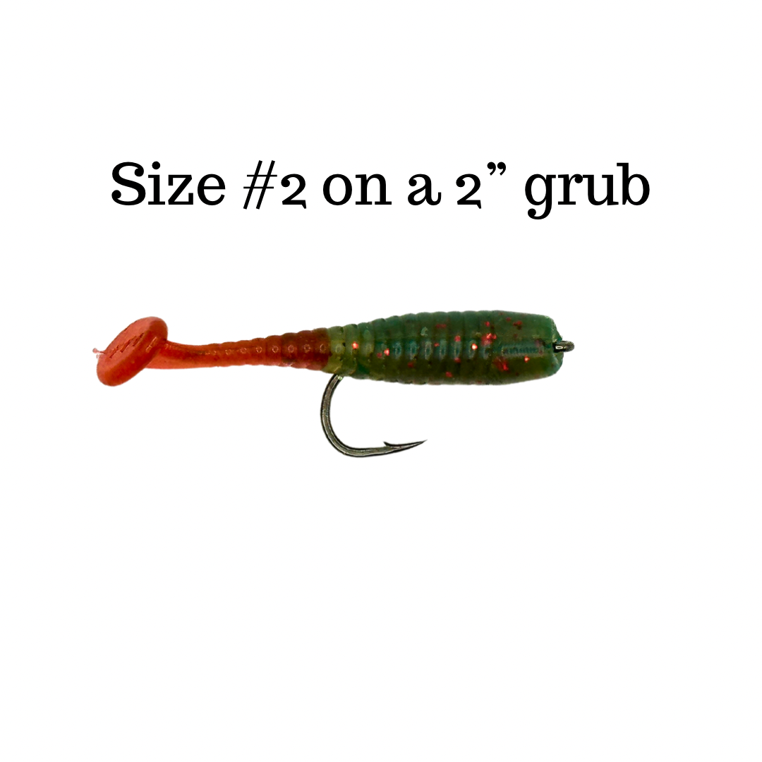 Straight shank worm hook