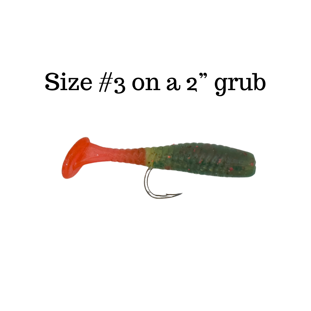 Straight shank worm hook