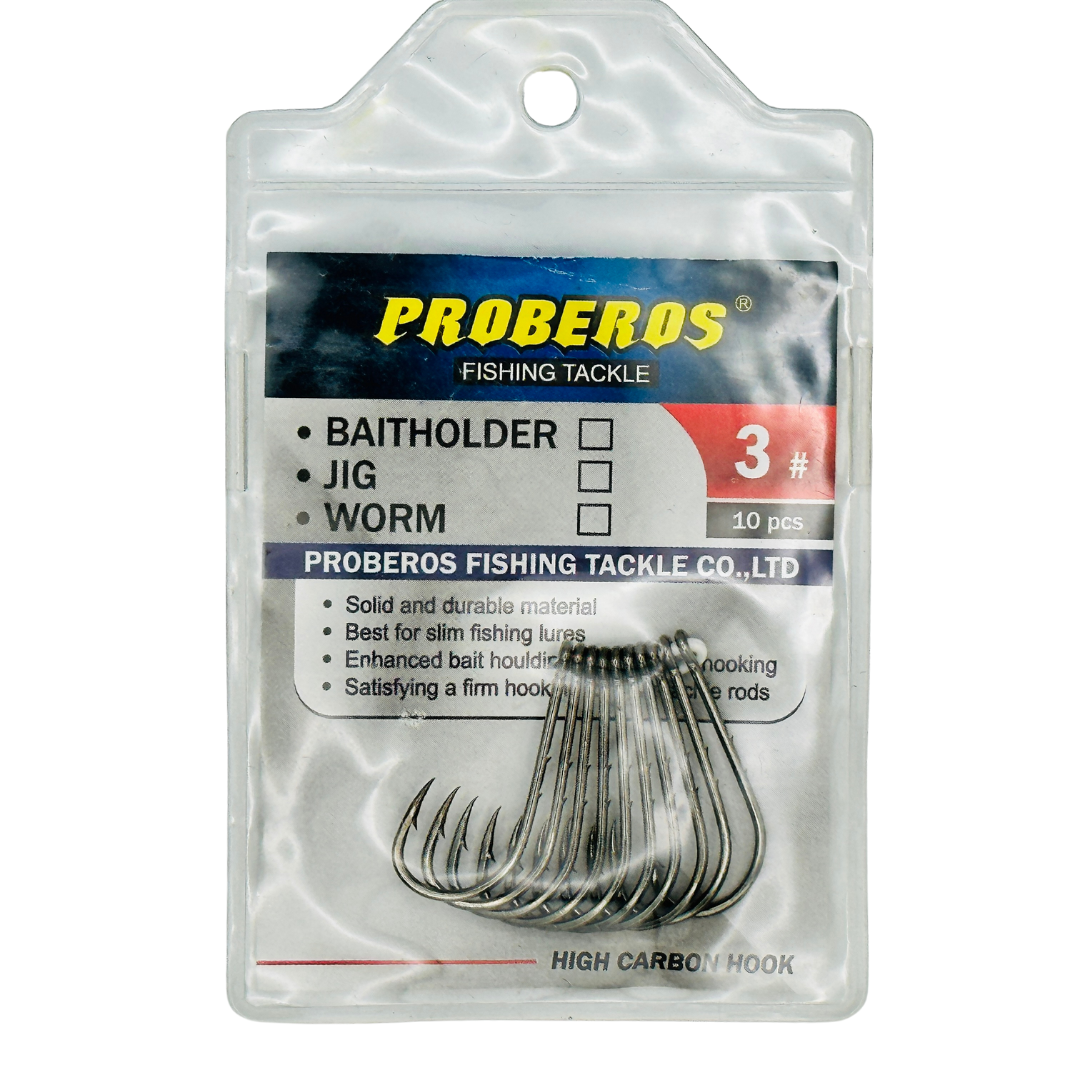 Straight shank worm hook hook2cook