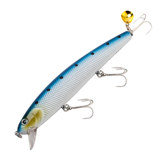 Calissa 140mm (5.5inch) 1.2oz Larger Suspending Surf Minnow